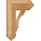 Ekena Millwork Olympic Arts and Crafts Rough Sawn Bracket w/ Offset Brace, Western Red Cedar, 8"W x 18"D x 26"H BKT0806X18X26OLY03RWR - alternate 2